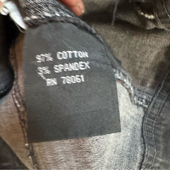 Tripp NYC Denim Bondage Black Jacket Goth Punk Daang Goodman Womens Small - Picture 5 of 14